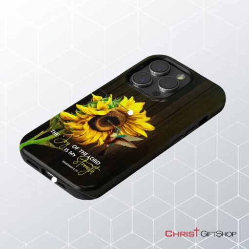 The Joy Of The Lord Is My Strength, Sunflower Hummingbird Phone Case