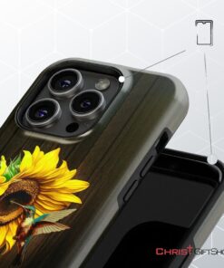 The Joy Of The Lord Is My Strength, Sunflower Hummingbird Phone Case