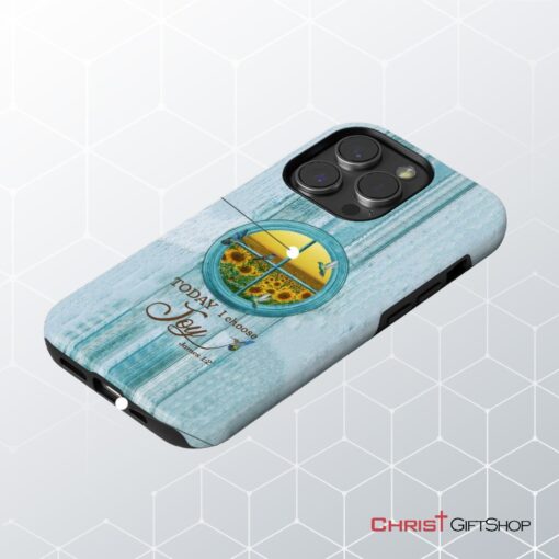 Today I Choose Joy Hummingbird Sunflower Phone Case