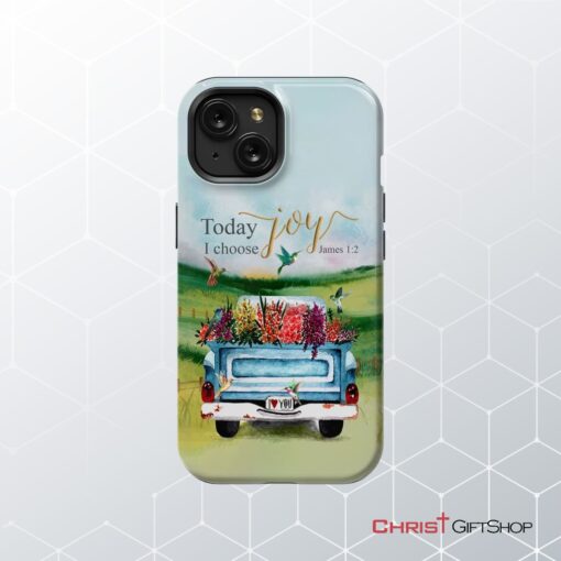 Today I Choose Joy James 12, Car With Flowers Phone Case