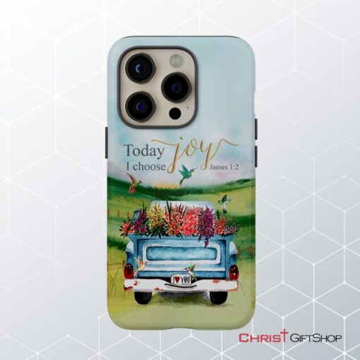 Today I Choose Joy James 12, Car With Flowers Phone Case