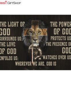 Warrior Lion Of Judah Canvas Warrior Prayer For Protection Wall Art Canvas and Poster Print