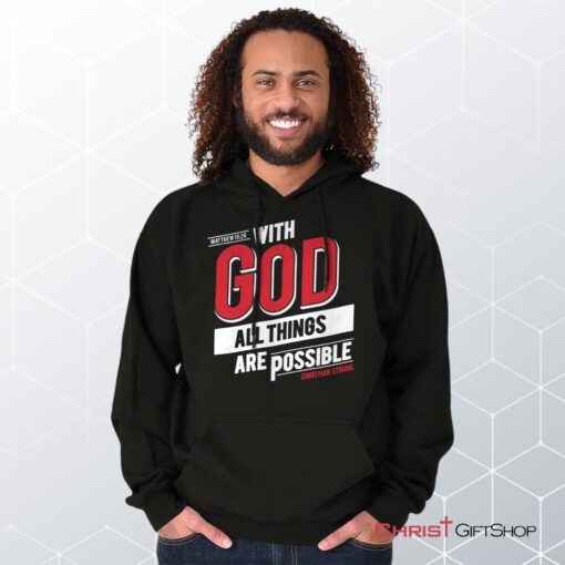 All Things Are Possible Hoodie, Christian Gifts