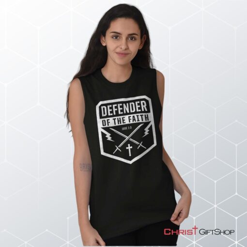 Defender of the Faith Sleeveless Unisex Shirt, Hoodie, Sweatshirt, Christian Gifts