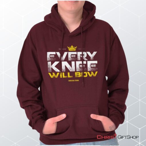 Every Knee Will Bow Crown Hoodie, Christian Faith Shirt