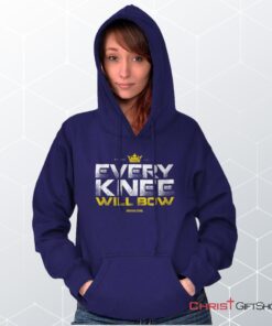 Every Knee Will Bow Crown Hoodie, Christian Faith Shirt