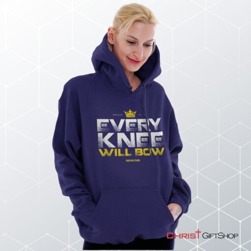 Every Knee Will Bow Crown Hoodie, Christian Faith Shirt