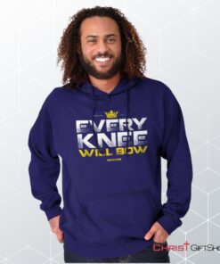 Every Knee Will Bow Crown Hoodie, Christian Faith Shirt