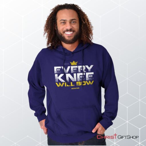 Every Knee Will Bow Crown Hoodie, Christian Faith Shirt