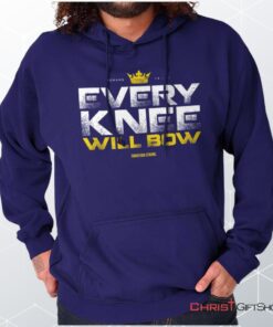 Every Knee Will Bow Crown Hoodie, Christian Faith Shirt