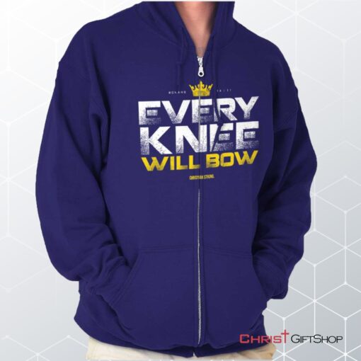 Every Knee Will Bow Crown Unisex Shirt, Christian Shirt