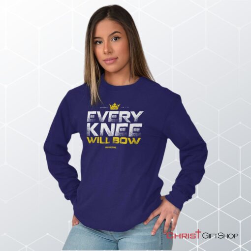 Every Knee Will Bow Crown Unisex Shirt, Hoodie, Sweatshirt, Christian Shirt