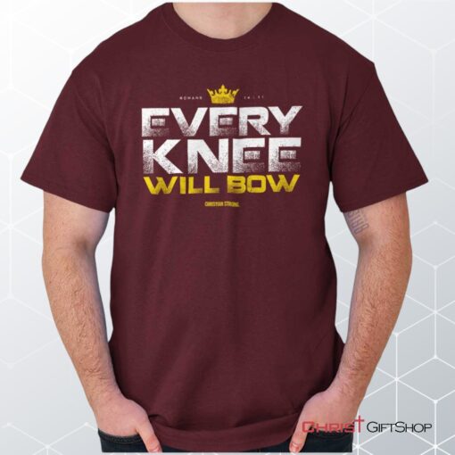 Every Knee Will Bow Crown Unisex Shirt, Hoodie, Sweatshirt, Jesus Shirt