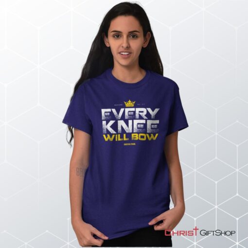 Every Knee Will Bow Crown Unisex Shirt, Hoodie, Sweatshirt, Jesus Shirt