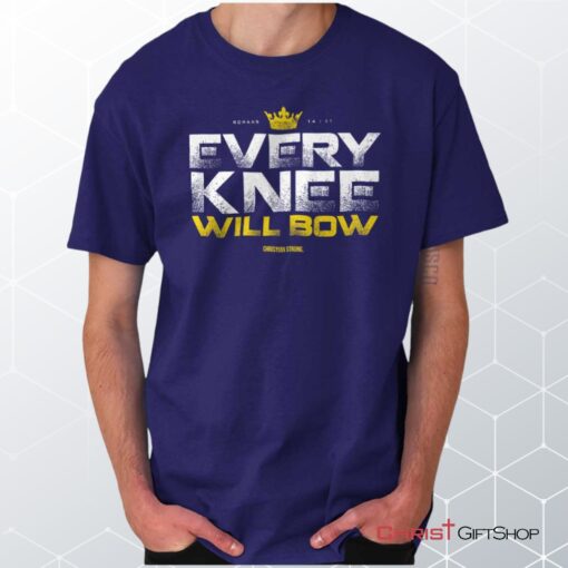 Every Knee Will Bow Crown Unisex Shirt, Hoodie, Sweatshirt, Jesus Shirt