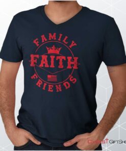 Faith Family Friends V Neck Unisex Shirt, Hoodie, Sweatshirt, Christian Shirt