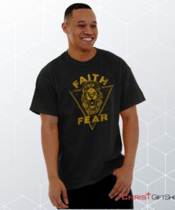 Faith Over Fear Lion Unisex Shirt, Christian Shirt