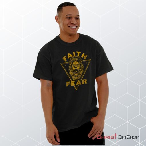 Faith Over Fear Lion Unisex Shirt, Christian Shirt