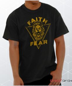 Faith Over Fear Lion Unisex Shirt, Christian Shirt