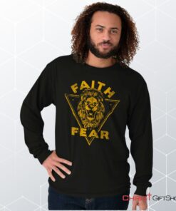 Faith Over Fear Lion Unisex Shirt, Hoodie, Sweatshirt, Christian Shirt