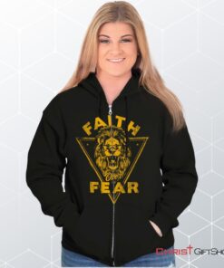 Faith Over Fear Lion Unisex Shirt, Jesus Shirt