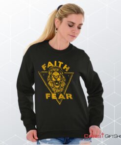 Faith Over Fear Lion Unisex Shirt, Tank, Sweatshirt, Christian Gifts