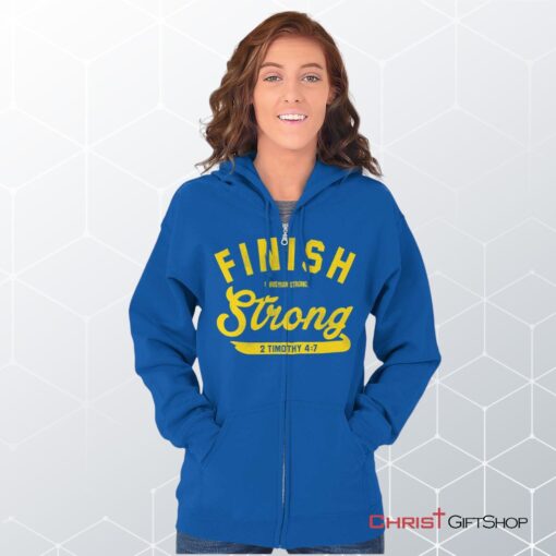 Finish Strong Scripture Unisex Shirt, Christian Shirt