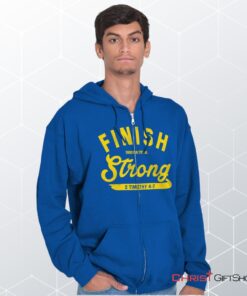 Finish Strong Scripture Unisex Shirt, Christian Shirt