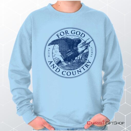 For God and Country Unisex Shirt, Tank, Sweatshirt, Jesus Shirt