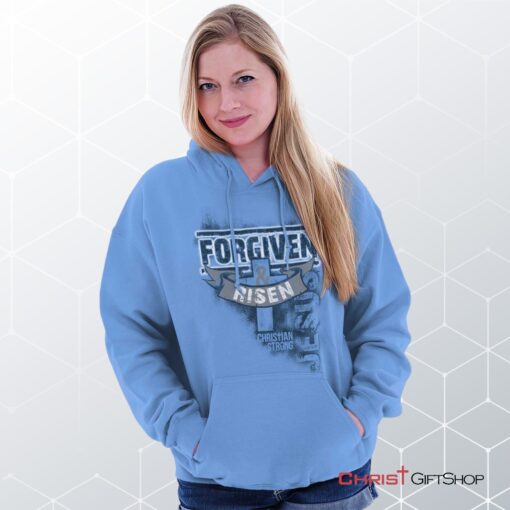 Forgiven and Risen Hoodie, Christian Faith Shirt