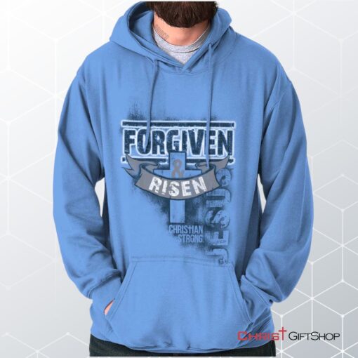 Forgiven and Risen Hoodie, Christian Faith Shirt