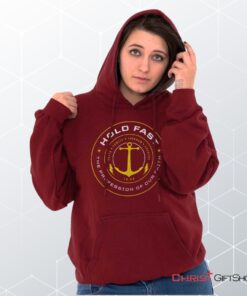 Hold Fast to Faith Hoodie, Christian Gifts