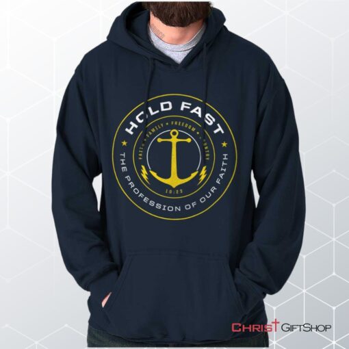 Hold Fast to Faith Hoodie, Christian Gifts