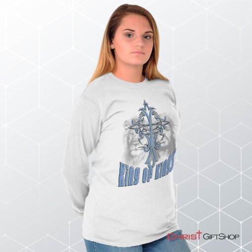 King Of Kings Cross Long Sleeve Shirt, Jesus Shirt