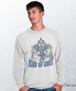 King Of Kings Cross Long Sleeve Shirt, Jesus Shirt