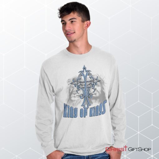 King Of Kings Cross Long Sleeve Shirt, Jesus Shirt