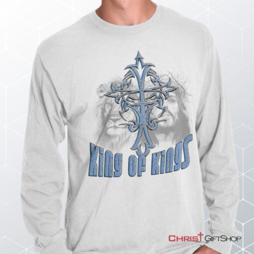 King Of Kings Cross Long Sleeve Shirt, Jesus Shirt