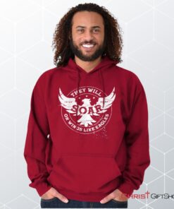 On Eagles Wings Hoodie, Jesus Shirt