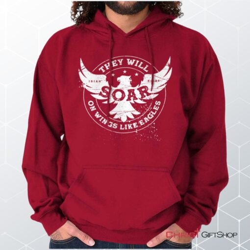 On Eagles Wings Hoodie, Jesus Shirt