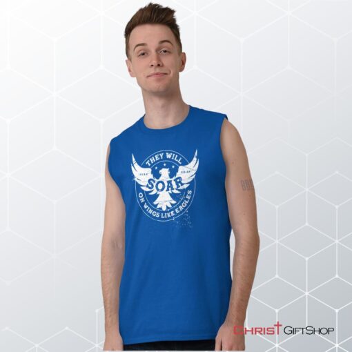 On Eagles Wings Sleeveless Unisex Shirt, Hoodie, Sweatshirt, Jesus Shirt