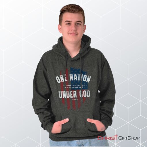 One Nation Under God Hoodie, Jesus Shirt