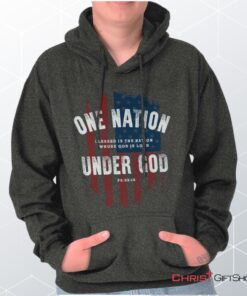 One Nation Under God Hoodie, Jesus Shirt