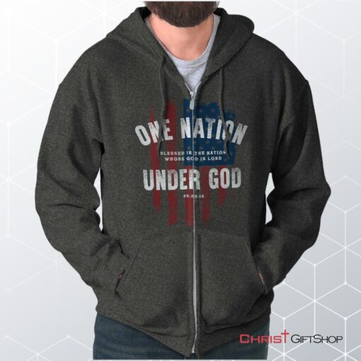 One Nation Under God Unisex Shirt, Christian Faith Shirt