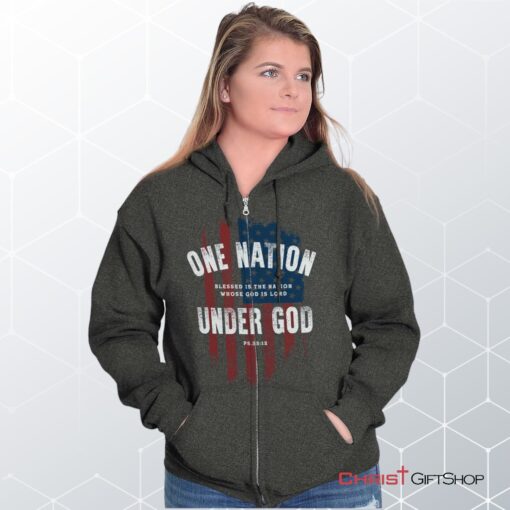 One Nation Under God Unisex Shirt, Christian Faith Shirt