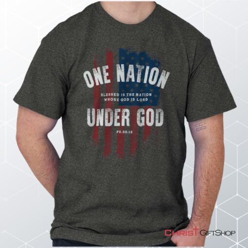 One Nation Under God Unisex Shirt, Hoodie, Sweatshirt, Christian Shirt