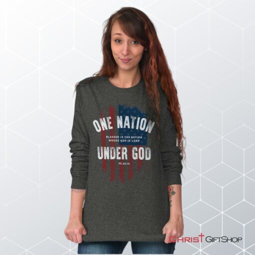 One Nation Under God Unisex Shirt, Hoodie, Sweatshirt, Jesus Shirt