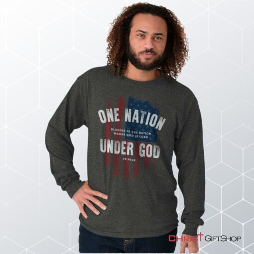 One Nation Under God Unisex Shirt, Hoodie, Sweatshirt, Jesus Shirt