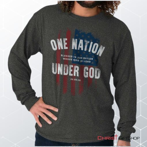 One Nation Under God Unisex Shirt, Hoodie, Sweatshirt, Jesus Shirt