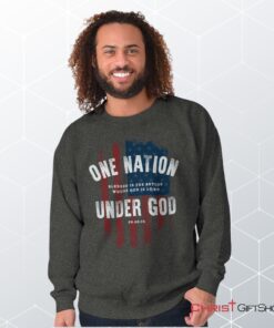 One Nation Under God Unisex Shirt, Tank, Sweatshirt, Christian Faith Shirt