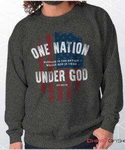 One Nation Under God Unisex Shirt, Tank, Sweatshirt, Christian Faith Shirt